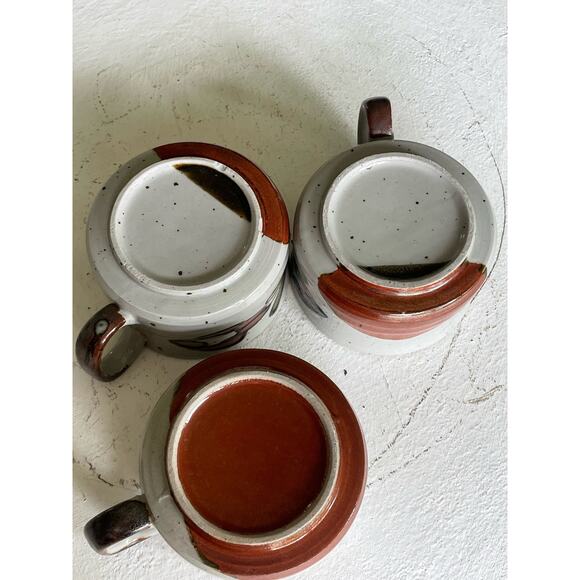 3 Vintage Octagiri Floral Soup Cup Coffee Mug - Picture 7 of 14